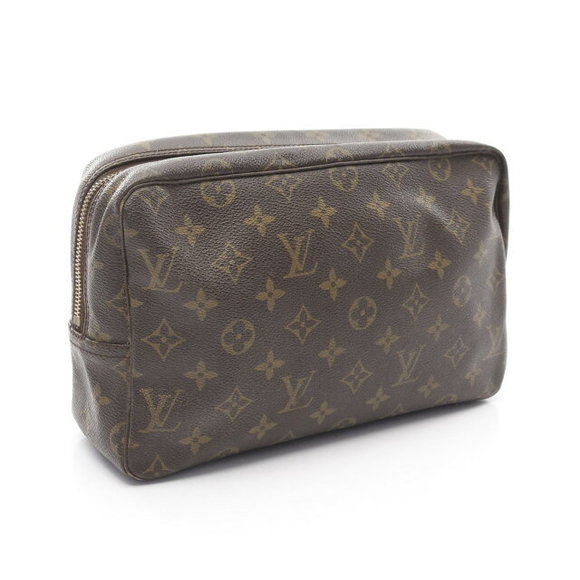 Louis Vuitton Brown Canvas Pouch Toilette Truss Monogram Bag - Picture 1 of 7